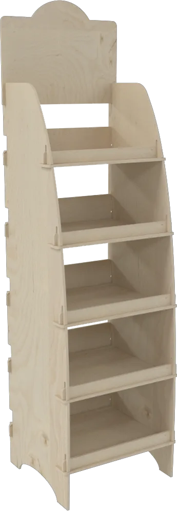 Plywood Curved Display - Arcade