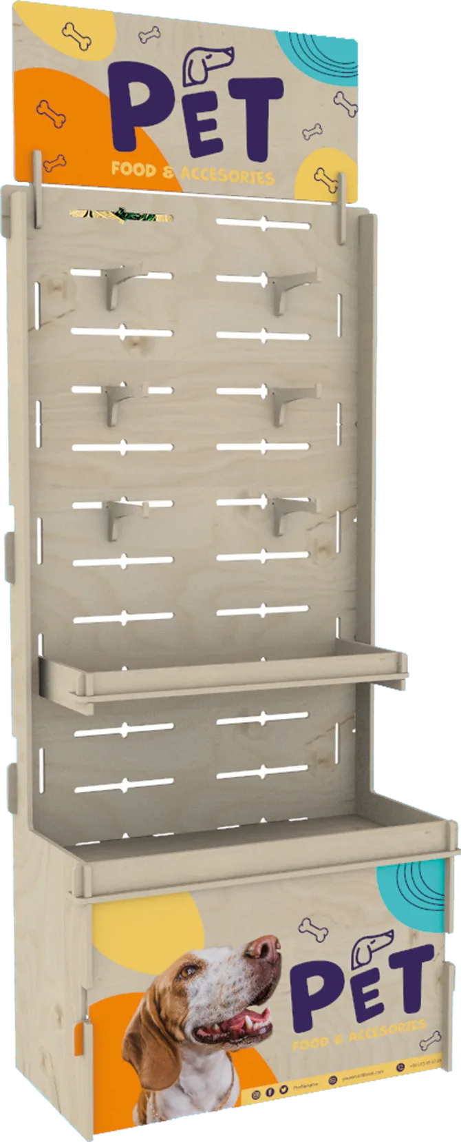 Plywood Lamellendisplay - Slot